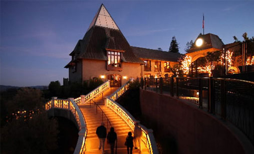 Coppola Winery at night